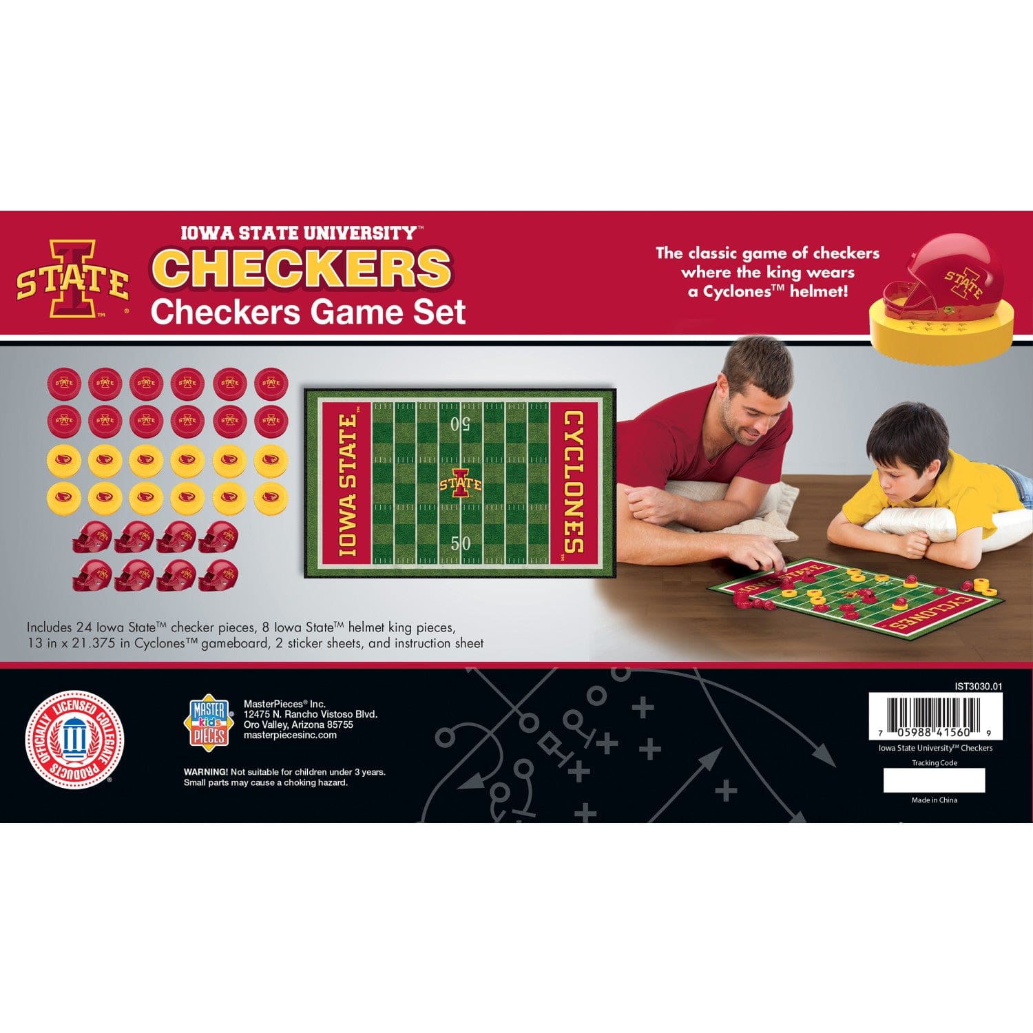 Iowa State Cyclones Checker Set - Sports Gifts, Sports Memorabilia, Sports Collectibles, Fan Shop
