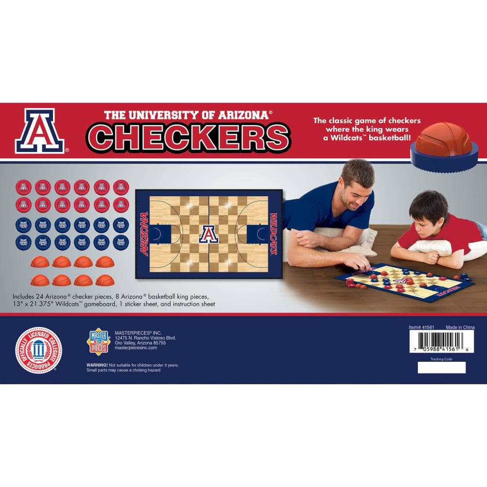Arizona Wildcats Checkers Game - Sports Gifts, Sports Memorabilia, Sports Collectibles, Fan Shop