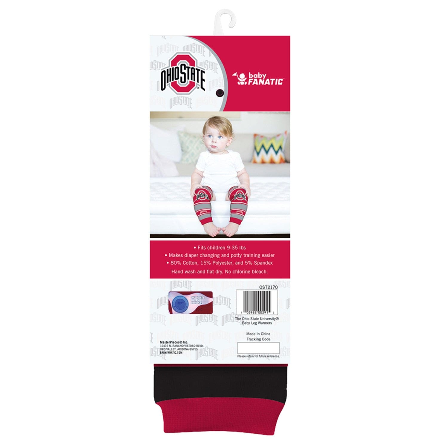 Ohio State Buckeyes Baby Leg Warmers - Adorable Team Spirit for Little Fans - Sports Gifts, Sports Memorabilia, Sports Collectibles, Fan Shop
