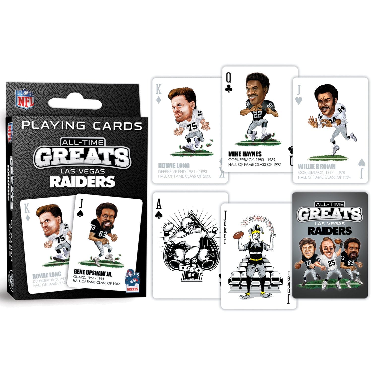 Las Vegas Raiders All-Time Greats Playing Cards - 54 Card Deck - Sports Gifts, Sports Memorabilia, Sports Collectibles, Fan Shop
