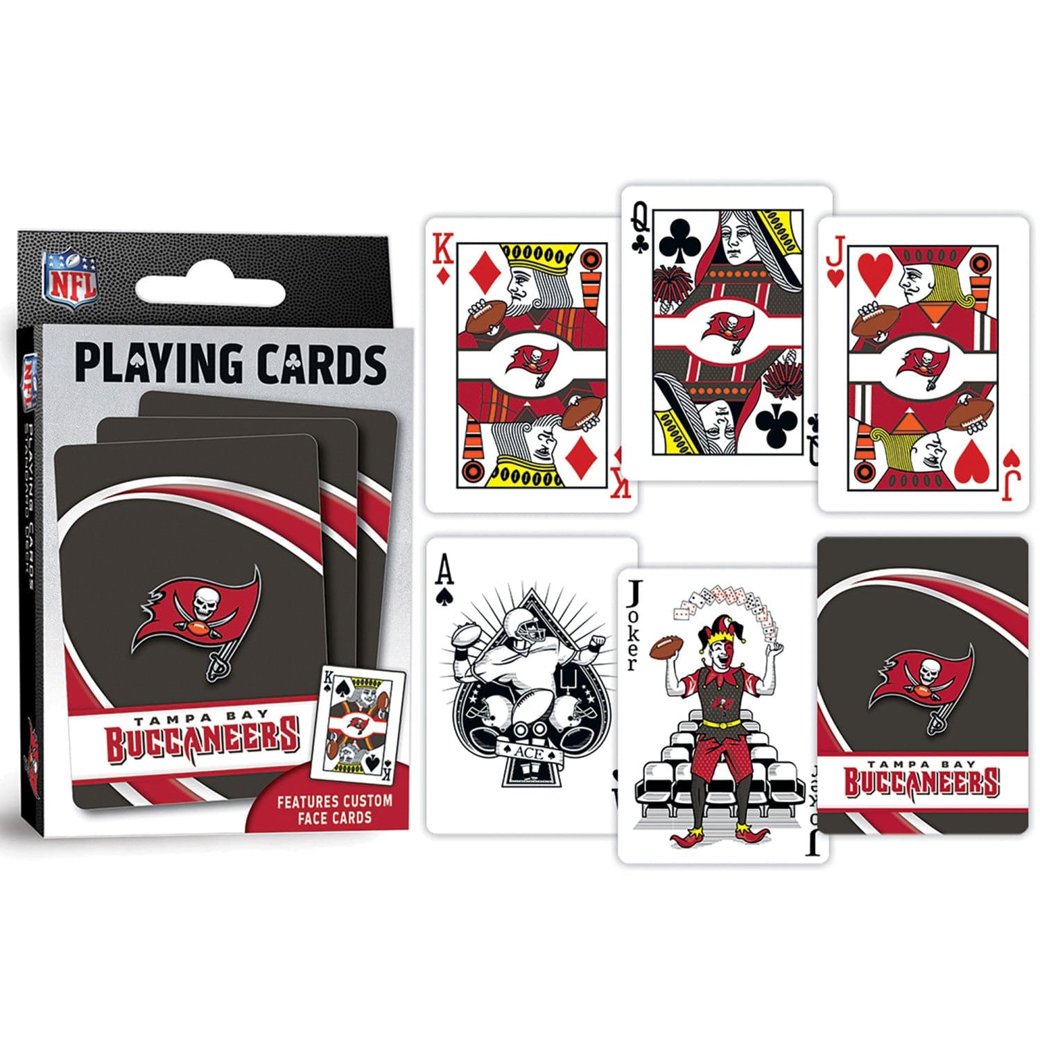 Tampa Bay Buccaneers 54-Card Deck Playing Cards - Sports Gifts, Sports Memorabilia, Sports Collectibles, Fan Shop