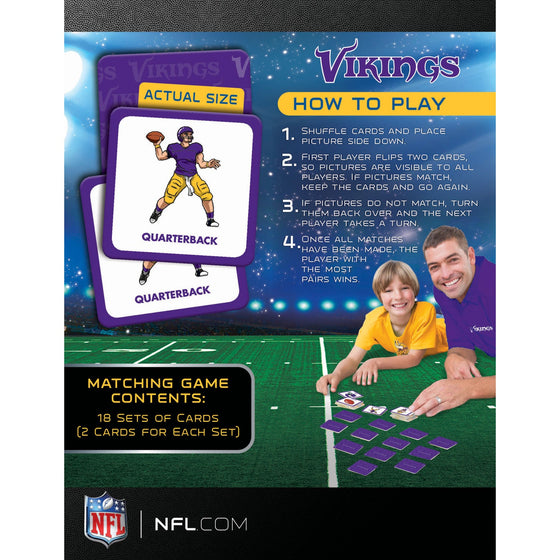 Minnesota Vikings Matching Game - 757 Sports Collectibles