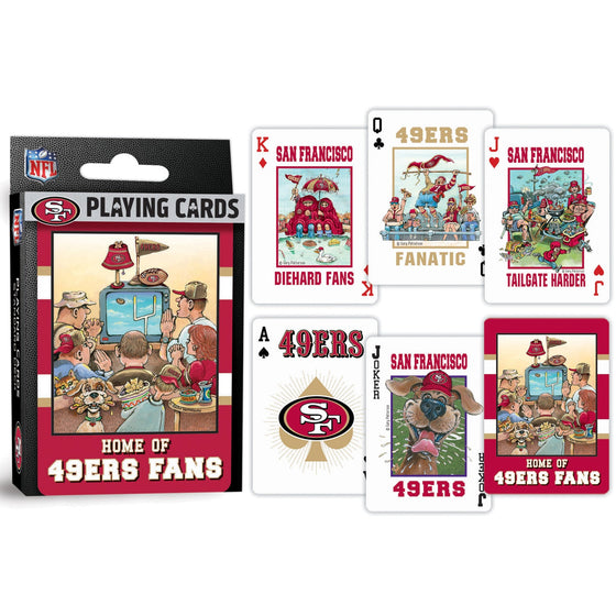 San Francisco 49ers Fan Deck Playing Cards - 54 Card Deck - 757 Sports Collectibles