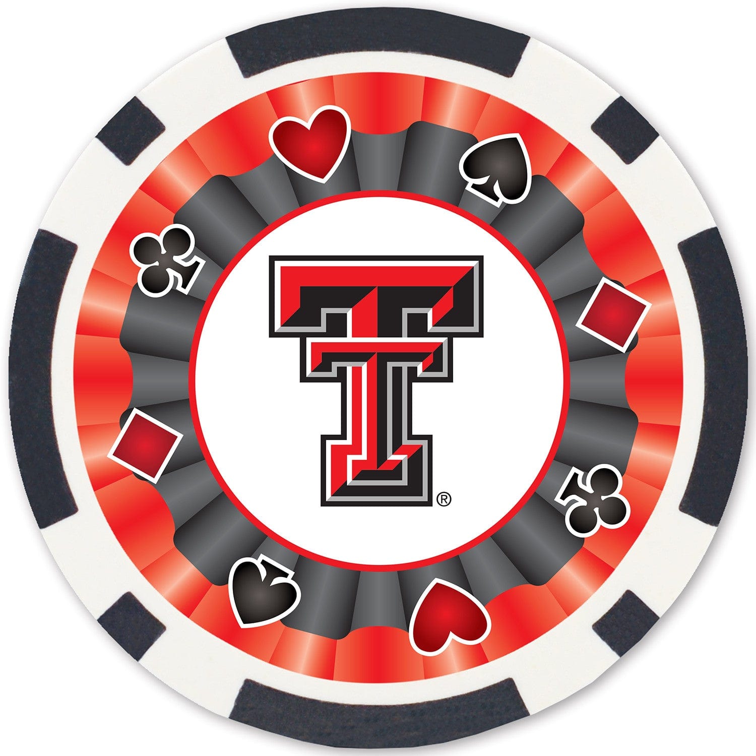 Texas Tech Red Raiders 100-Piece Poker Chip Set - Sports Gifts, Sports Memorabilia, Sports Collectibles, Fan Shop