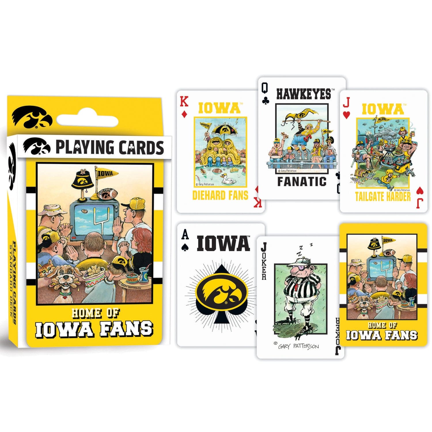 Iowa Hawkeyes 54-Card Fan Deck Playing Cards - Sports Gifts, Sports Memorabilia, Sports Collectibles, Fan Shop