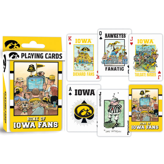 Iowa Hawkeyes Fan Deck Playing Cards - 54 Card Deck - 757 Sports Collectibles