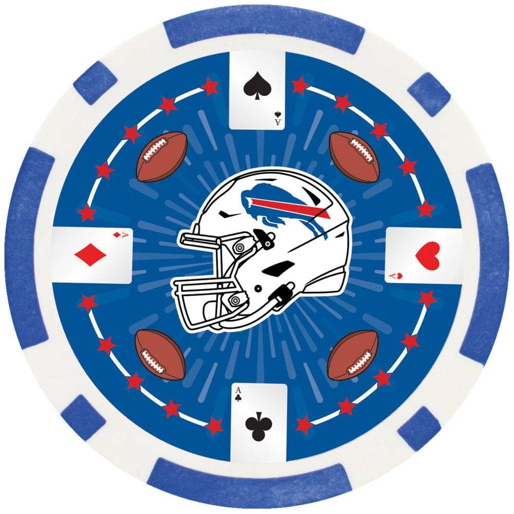 Buffalo Bills 100-Piece Poker Chip Set
