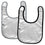 Las Vegas Raiders Baby Bibs 2-Pack - Black & Gray - Sports Gifts, Sports Memorabilia, Sports Collectibles, Fan Shop