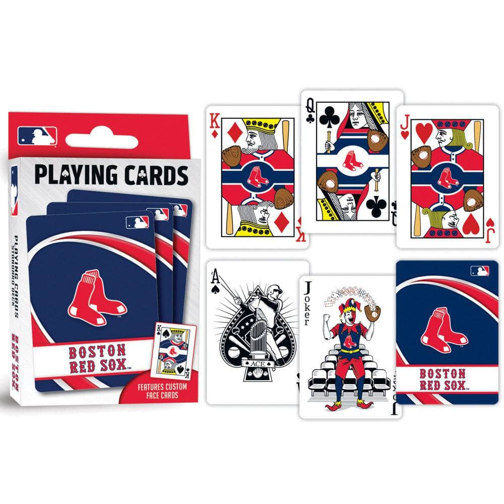 Boston Red Sox 54-Card Deck Playing Cards - Sports Gifts, Sports Memorabilia, Sports Collectibles, Fan Shop