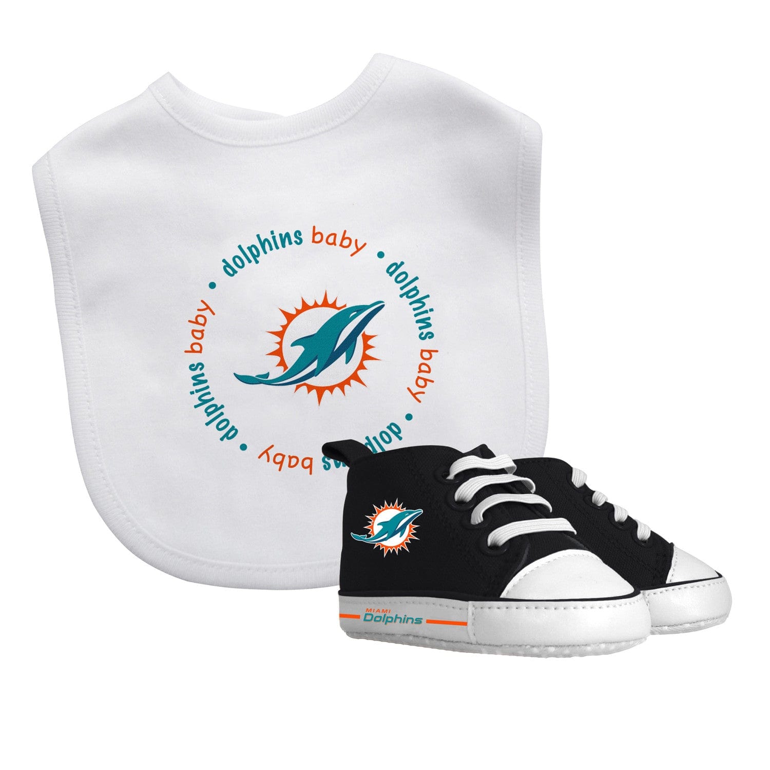 Miami Dolphins Baby Gift Set - 2-Piece Essentials - Sports Gifts, Sports Memorabilia, Sports Collectibles, Fan Shop