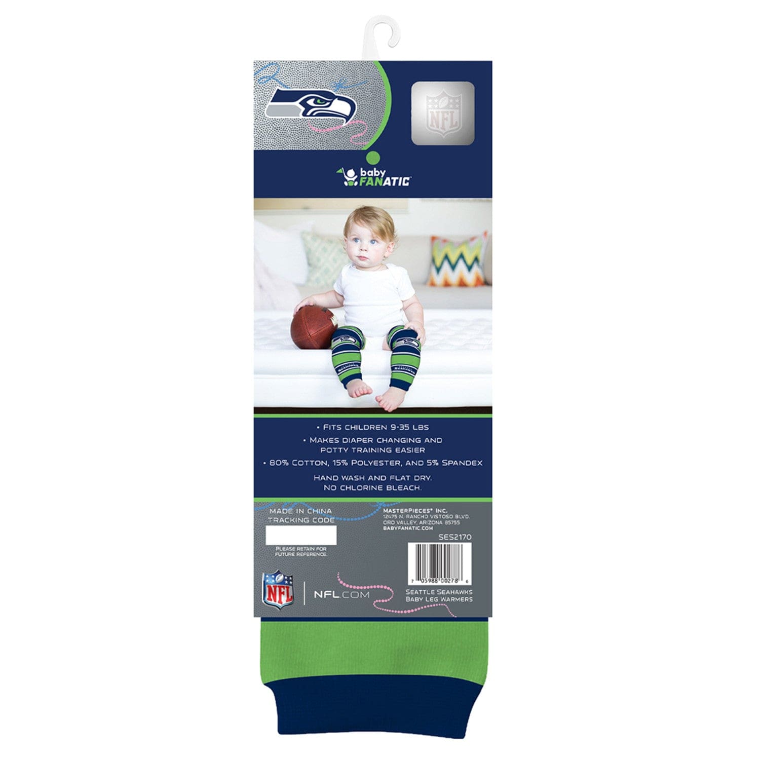 Seattle Seahawks Baby Leg Warmers - NFL Team Spirit for Little Fans - Sports Gifts, Sports Memorabilia, Sports Collectibles, Fan Shop