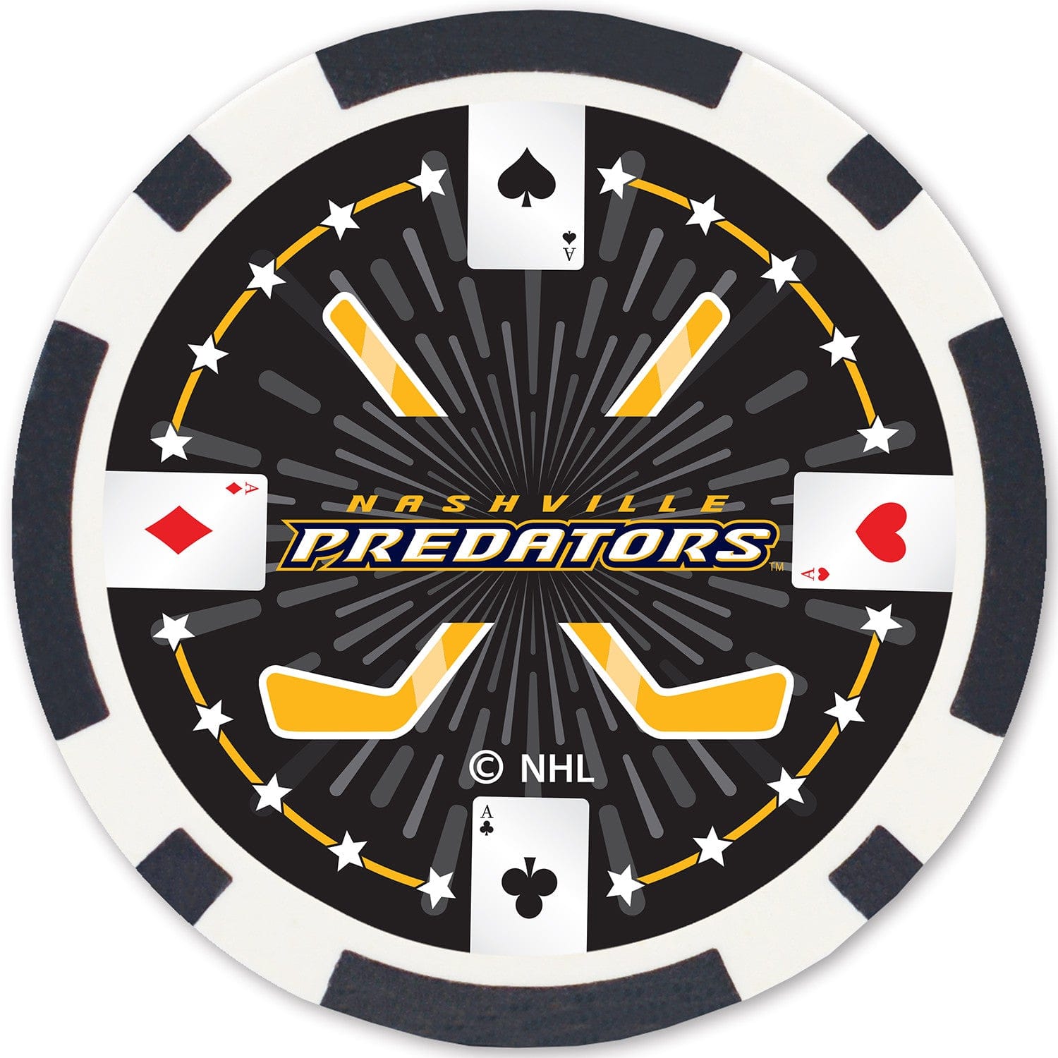 Nashville Predators 100-Piece Poker Chip Set - Sports Gifts, Sports Memorabilia, Sports Collectibles, Fan Shop