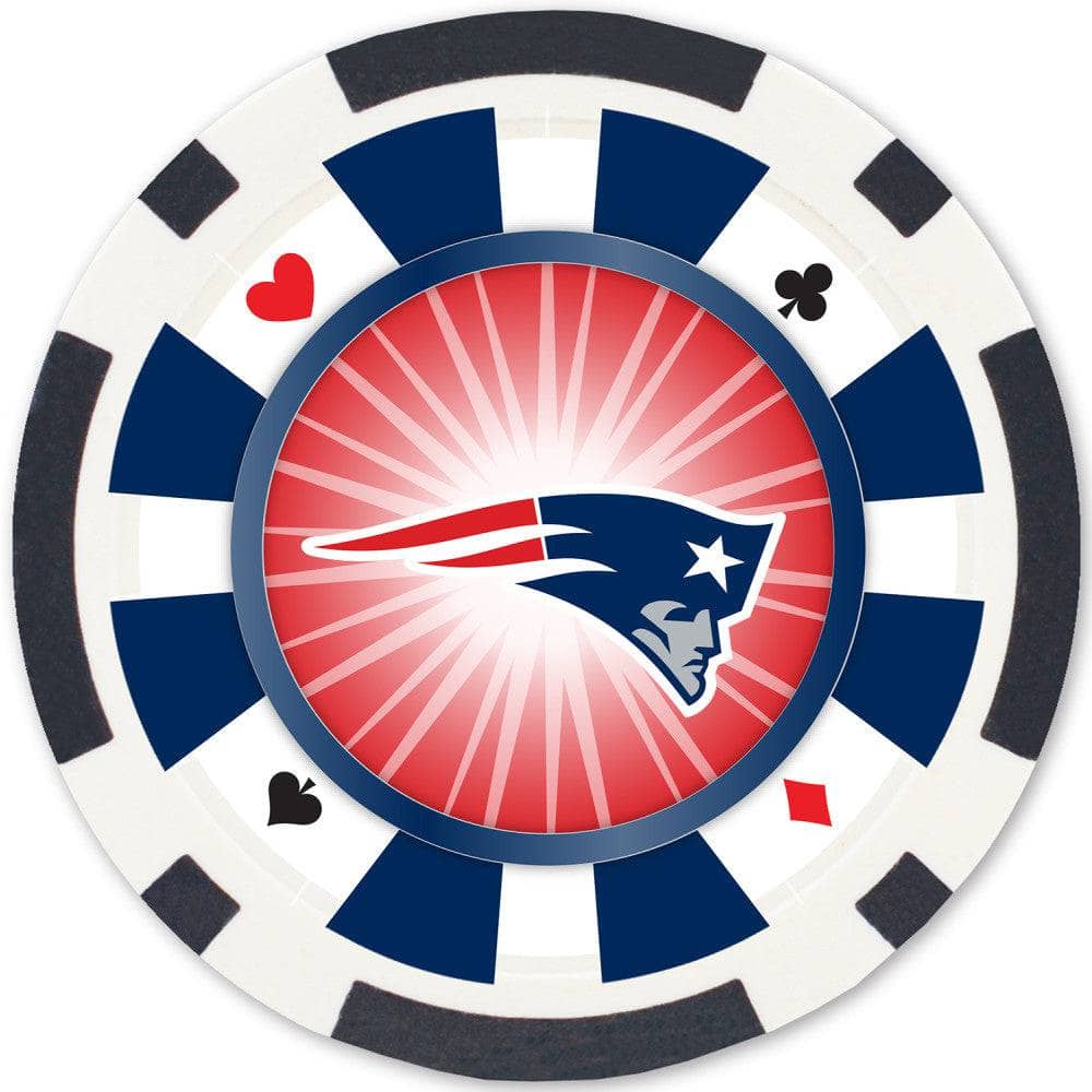 New England Patriots 100 Piece Poker Chip Set
