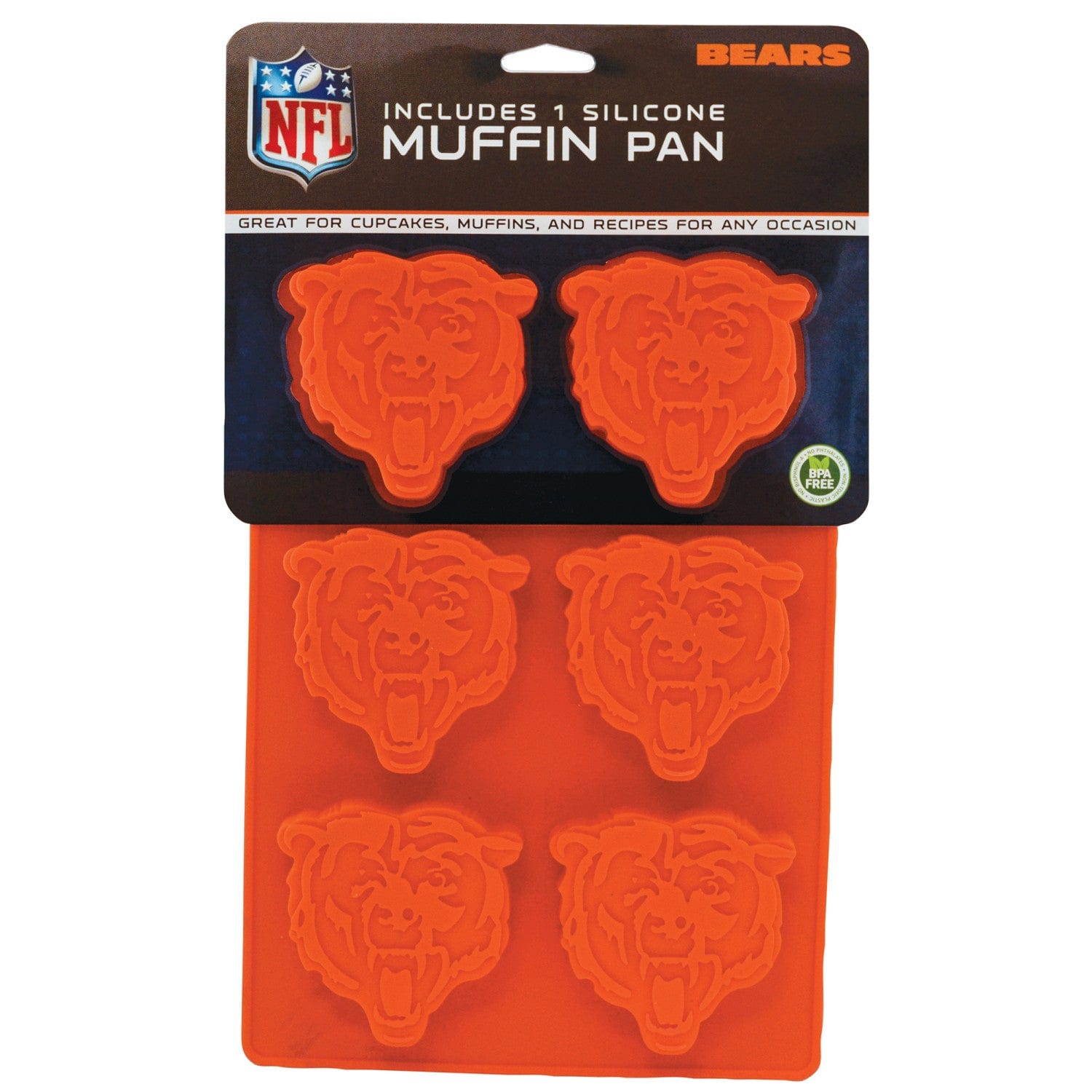 Chicago Bears Themed Muffin Pan - Sports Gifts, Sports Memorabilia, Sports Collectibles, Fan Shop
