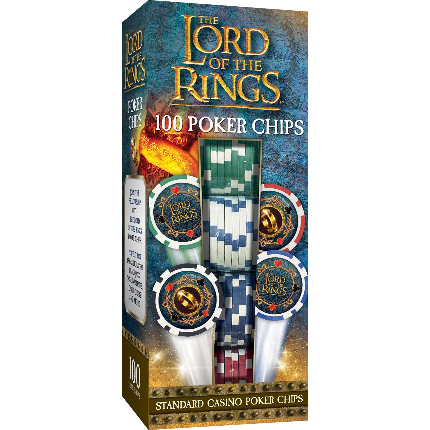 Lord of The Rings 100 Piece Poker Chips - 757 Sports Collectibles