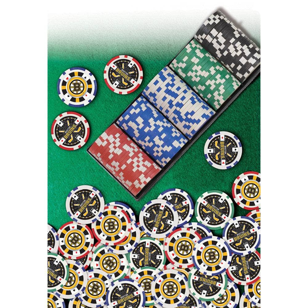 Boston Bruins 100 Piece Poker Chip Set