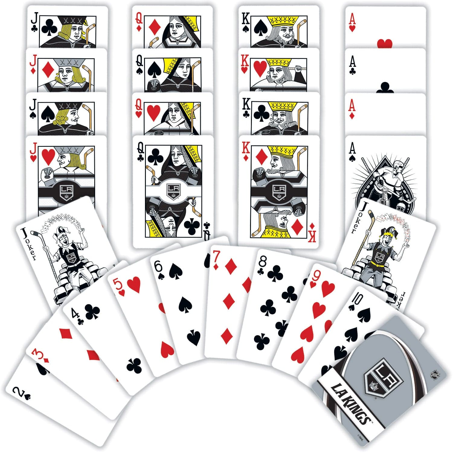 Los Angeles Kings Official Playing Cards - 54 Card Deck - Sports Gifts, Sports Memorabilia, Sports Collectibles, Fan Shop