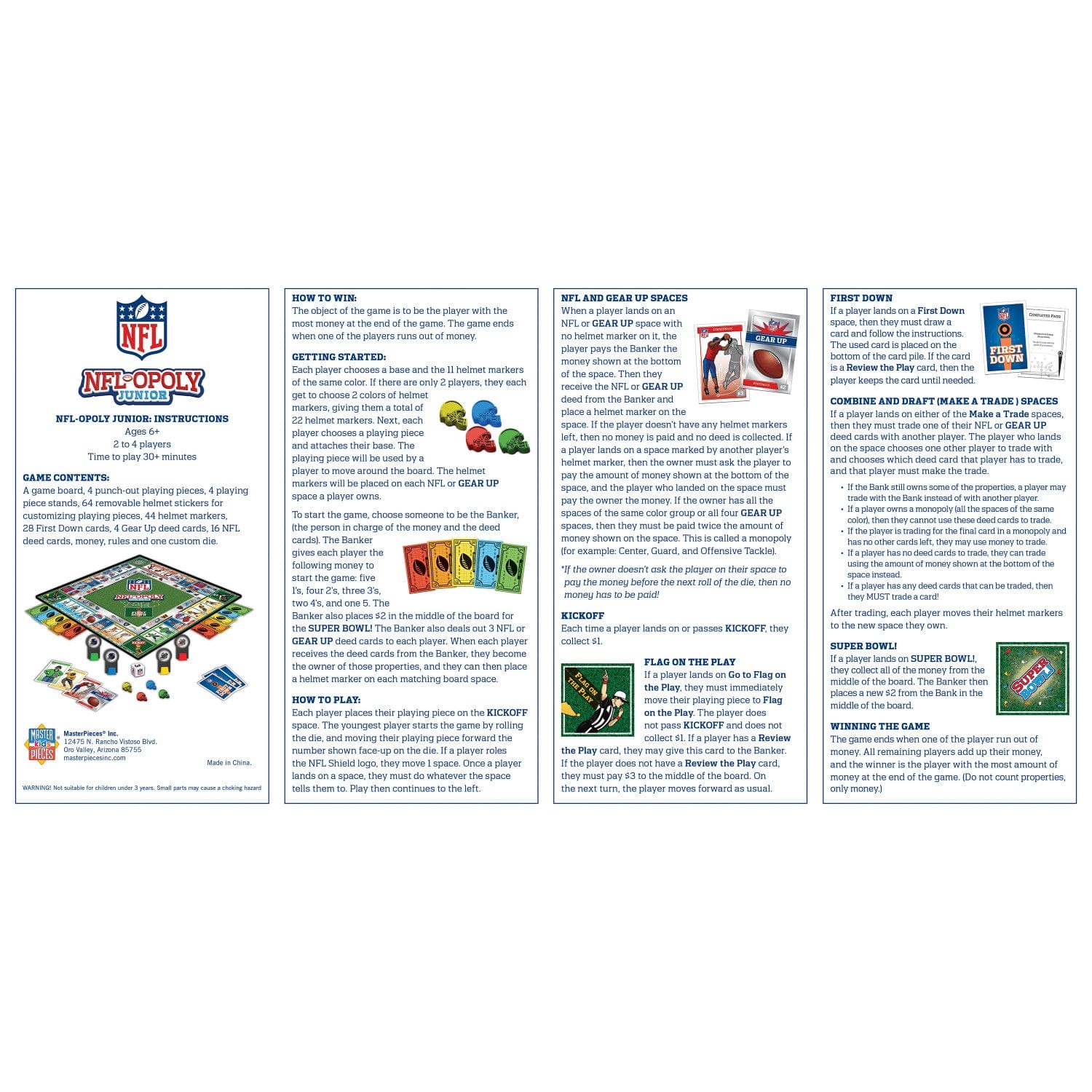 NFL Opoly Junior: The Ultimate Football Family Game