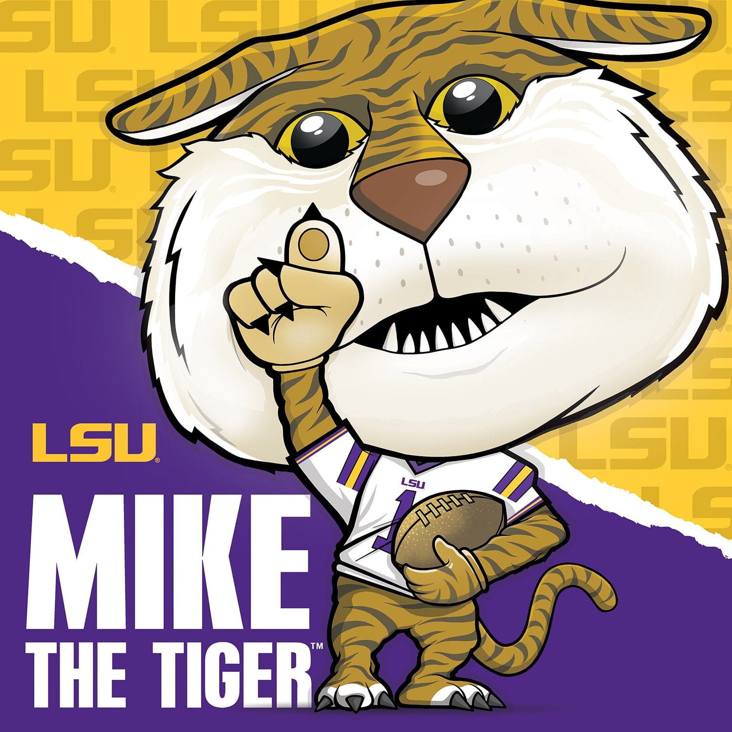 LSU Tigers - NCAA Mascot 100 Piece Jigsaw Puzzle