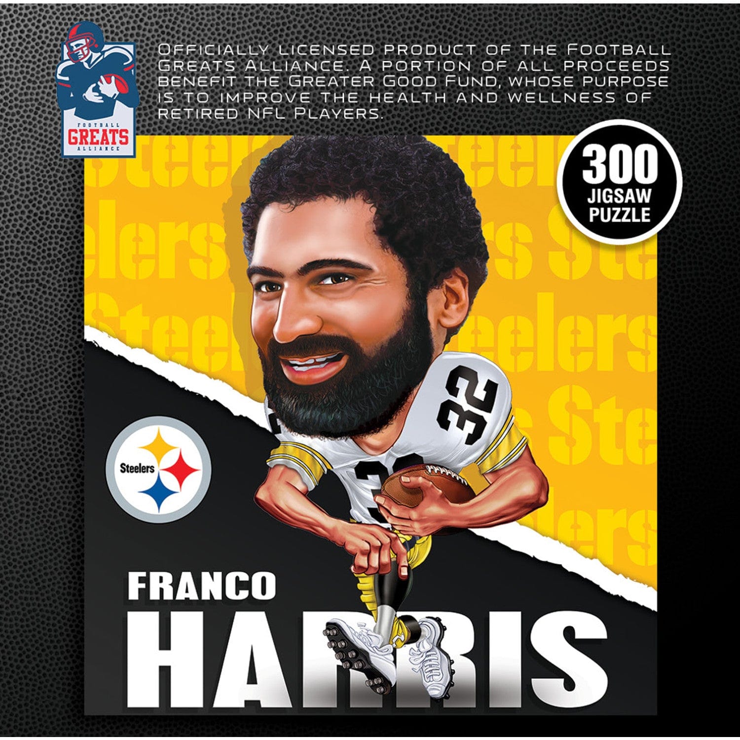 Franco Harris: Pittsburgh Steelers All-Time Greats 300 Piece Jigsaw Puzzle - Sports Gifts, Sports Memorabilia, Sports Collectibles, Fan Shop