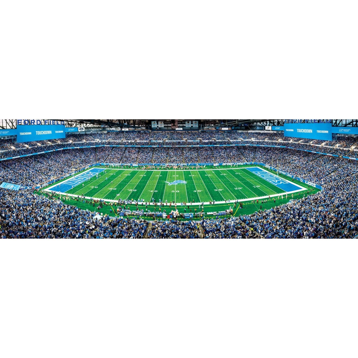 Detroit Lions 1000 Piece Panoramic Jigsaw Puzzle