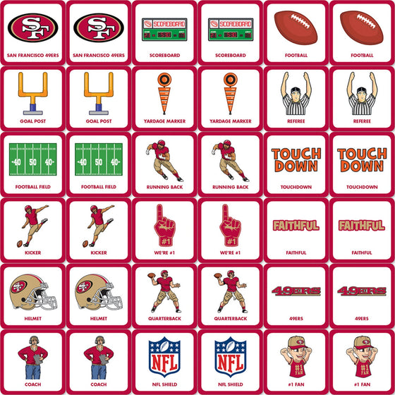 San Francisco 49ers Matching Game - 757 Sports Collectibles