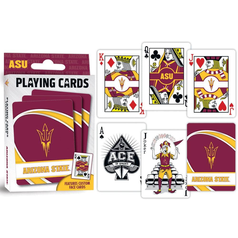 Arizona State Sun Devils 54-Card Deck Playing Cards - Sports Gifts, Sports Memorabilia, Sports Collectibles, Fan Shop