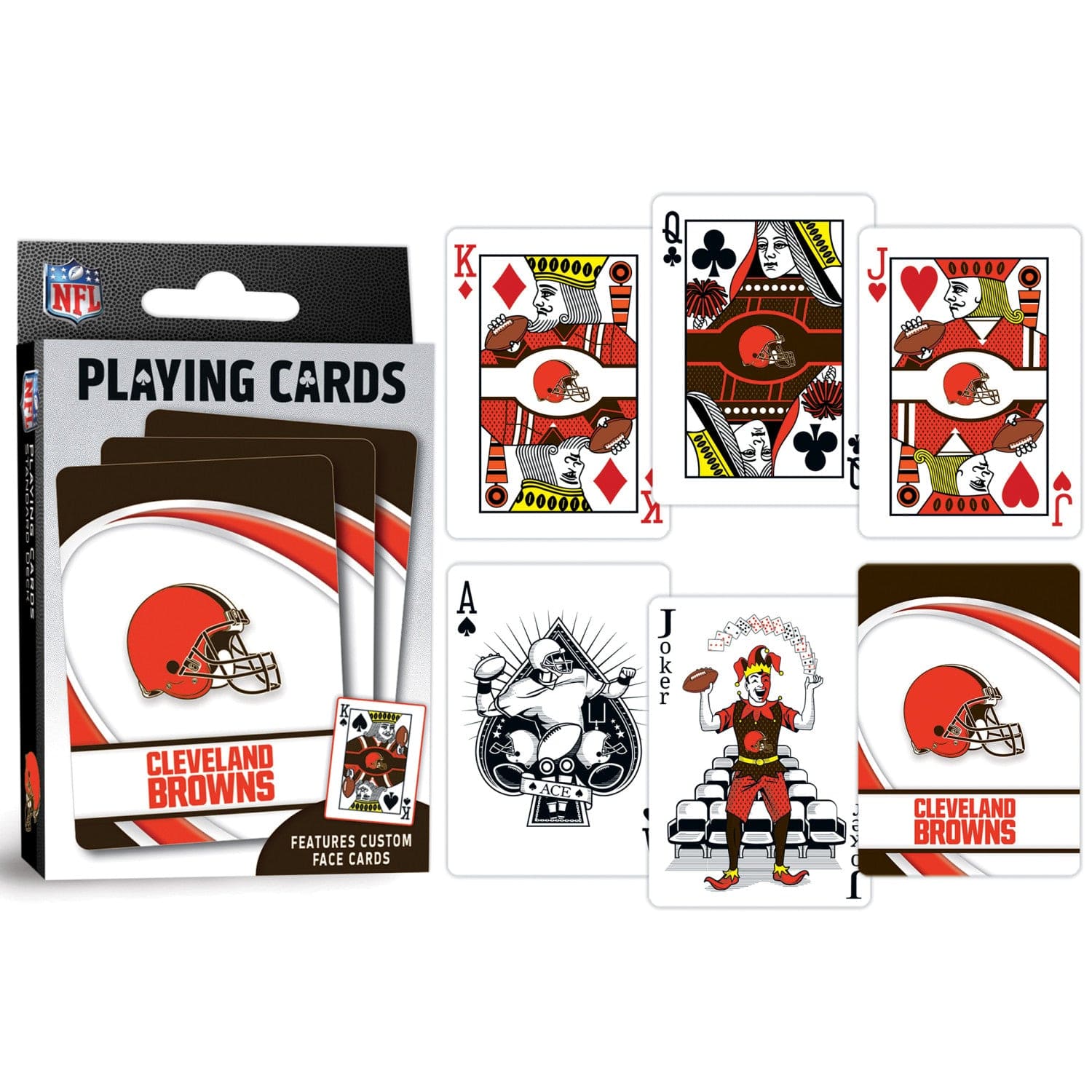 Cleveland Browns 54-Card Deck Playing Cards - Sports Gifts, Sports Memorabilia, Sports Collectibles, Fan Shop