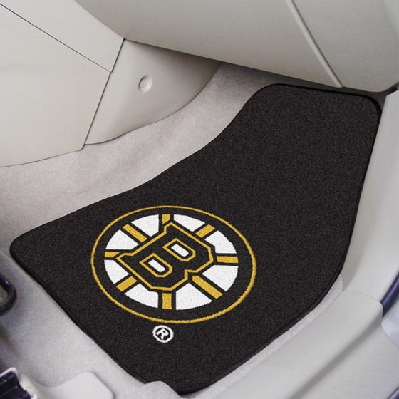 Boston Bruins Carpet Car Mat Set