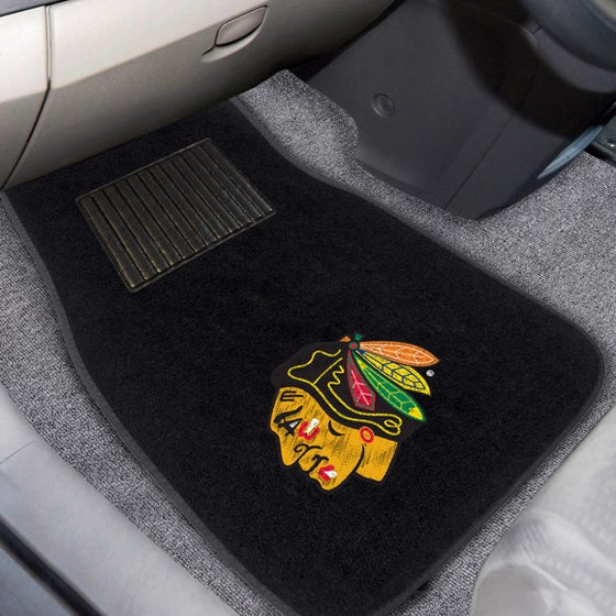 Chicago Blackhawks Embroidered Car Mat Set