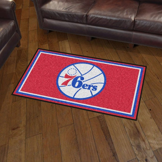 Philadelphia 76ers 3'x5' Plush Rug