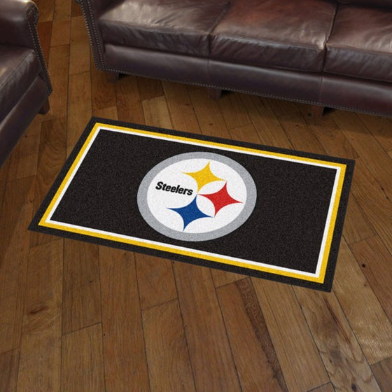 Pittsburgh Steelers 3'x5' Plush Rug