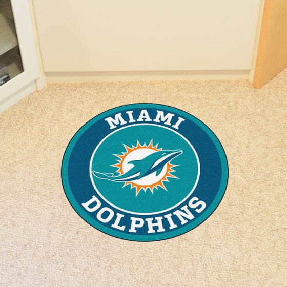 Miami Dolphins Roundel Mat (Style 1)