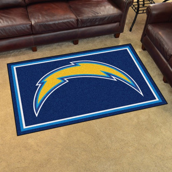 Los Angeles Chargers 4'x6' Plush Rug