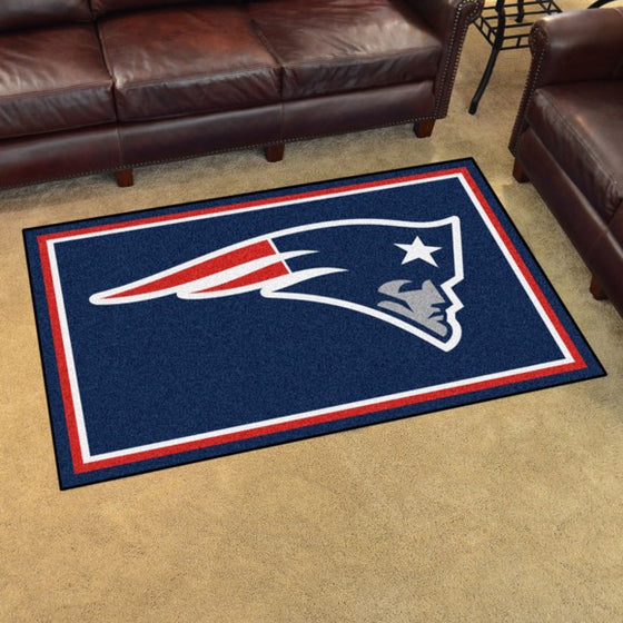 New England Patriots 4'x6' Plush Rug