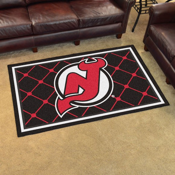 New Jersey Devils 4'x6' Plush Rug