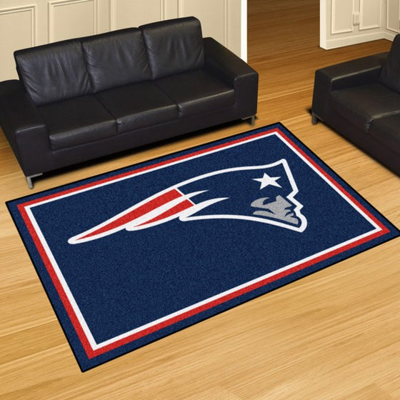 New England Patriots 5'x8' Plush Rug