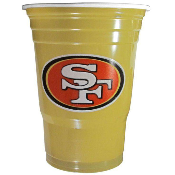 NFL San Francisco 49ers Gameday Plastic Solo Cups (18 pack - 18 oz) - 757 Sports Collectibles