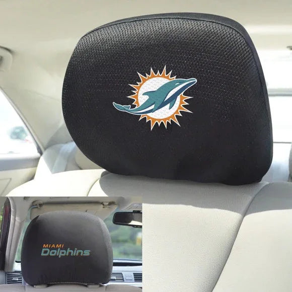 Miami Dolphins Headrest Cover