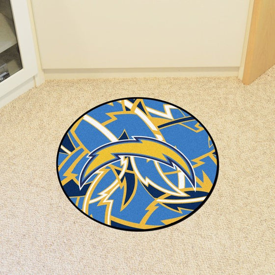 Los Angeles Chargers Roundel Mat (Style 1)