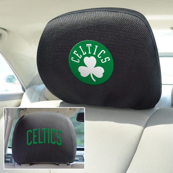 Boston Celtics Headrest Cover Set