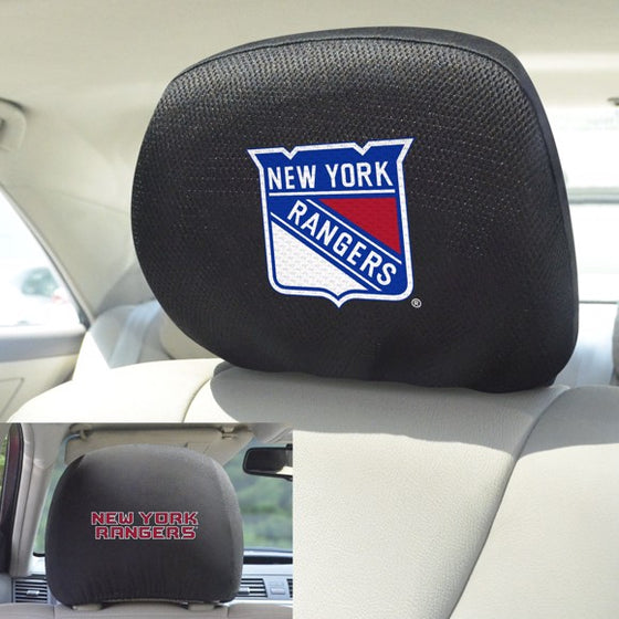 New York Rangers Headrest Cover Set