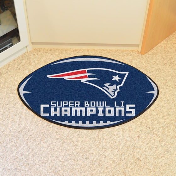 New England Patriots Super Bowl LI Champions Football Mat