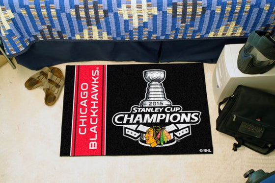 Chicago Blackhawks 2015 Stanley Cup Champions Starter Mat