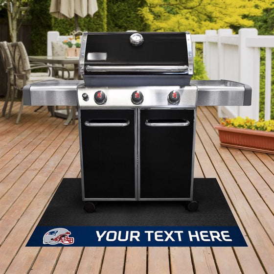 New England Patriots Personalized Grill Mat