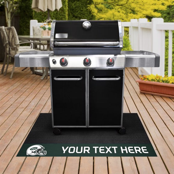 New York Jets Personalized Grill Mat