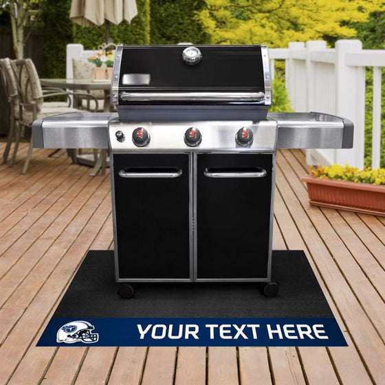 Tennessee Titans Personalized Grill Mat
