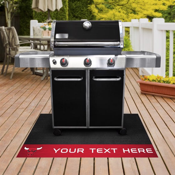 Chicago Bulls Personalized Grill Mat