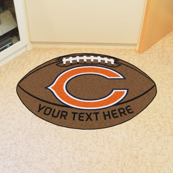 Chicago Bears Personalized Football Mat