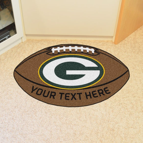 Green Bay Packers Personalized Football Mat